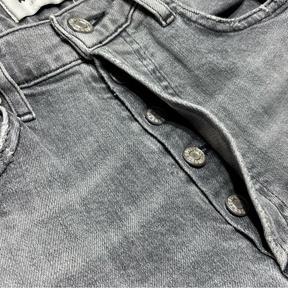 Agolde Jeans Womens 24 NICO High Rise Button Fly Raw Hem Frayed Edge Stretch - Picture 4 of 5